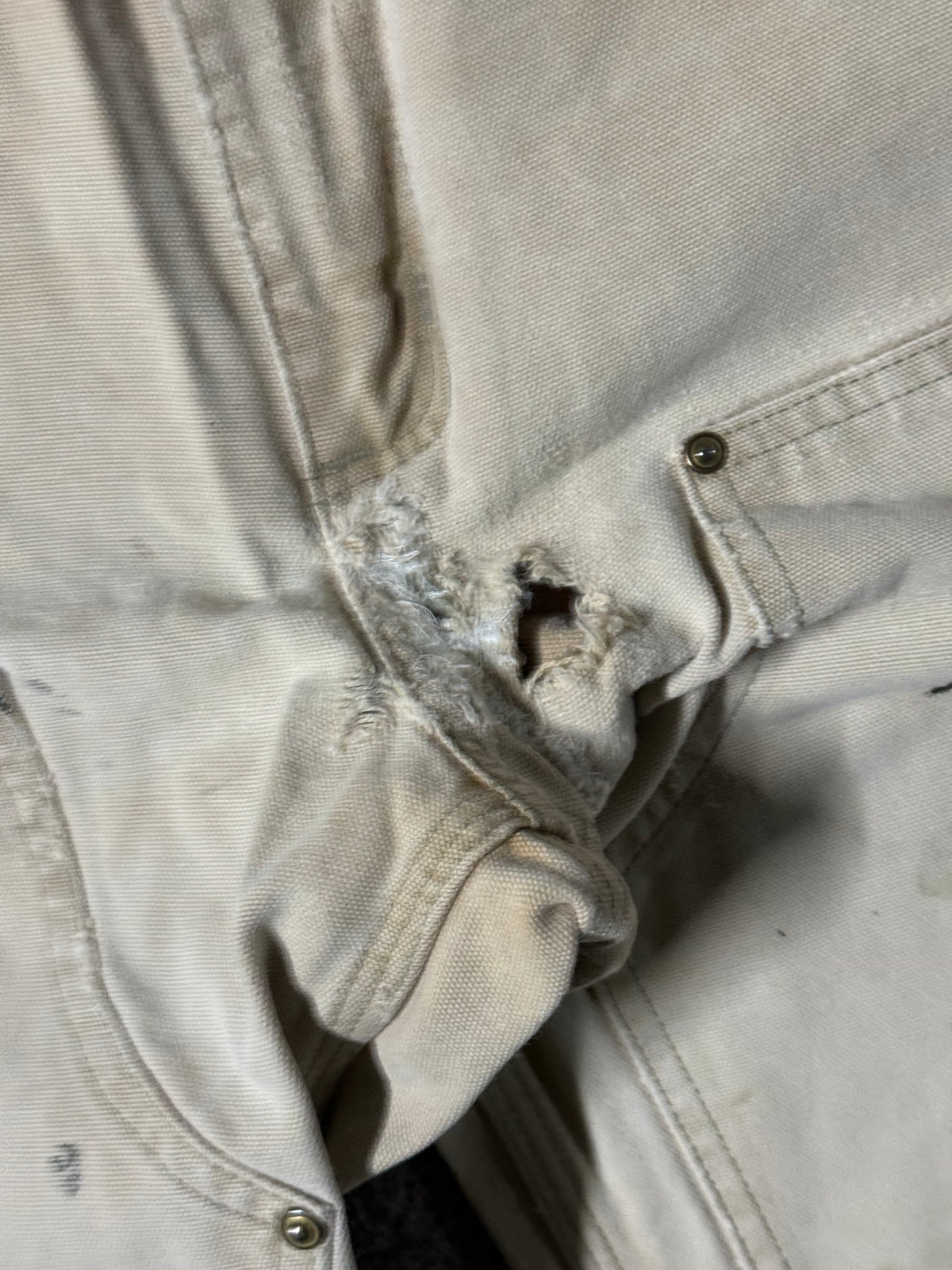 Vintage Tan Double-Knee Carhartt Pants | 28x30