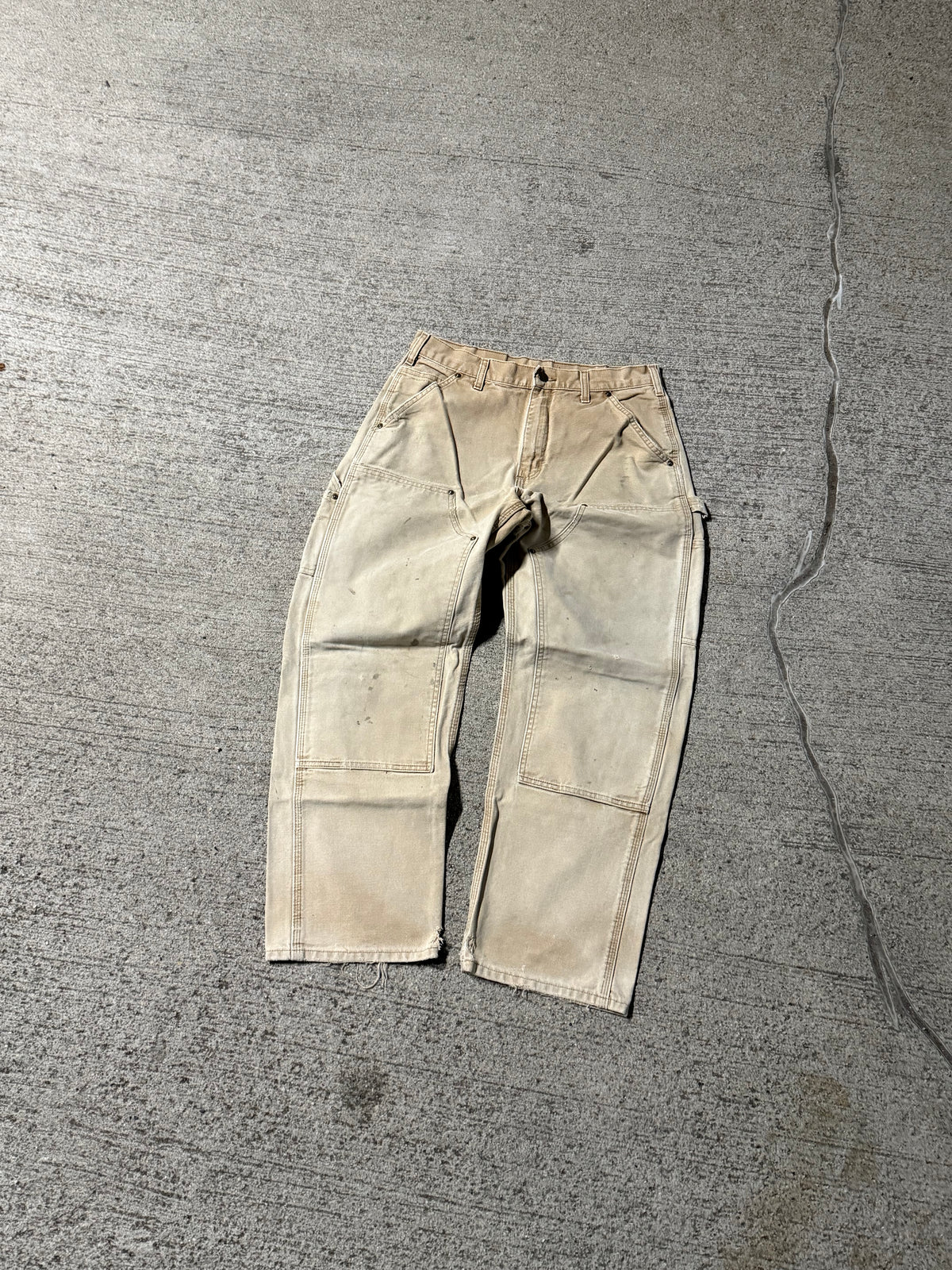 Vintage Tan Double-Knee Carhartt Pants | 32x30