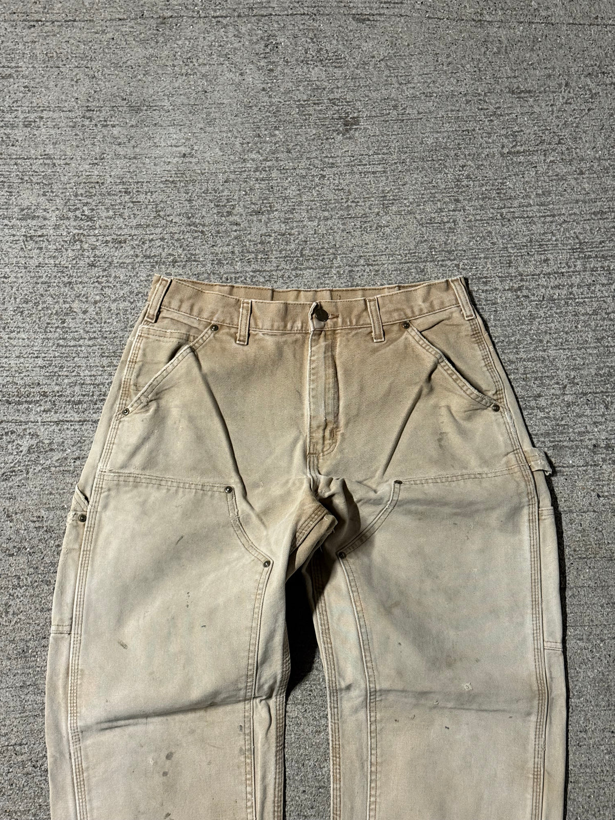 Vintage Tan Double-Knee Carhartt Pants | 32x30