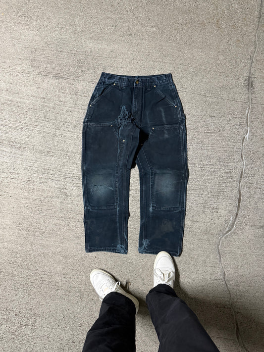 Vintage Black Double-Knee Carhartt Pants | 28x28