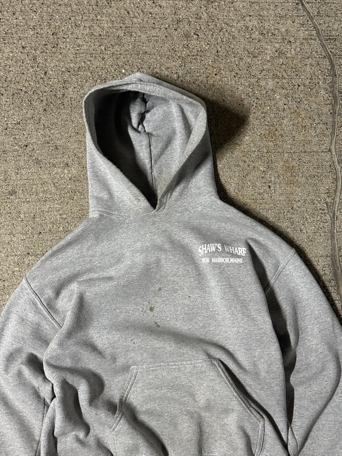 Vintage Gray Hoodie | Medium