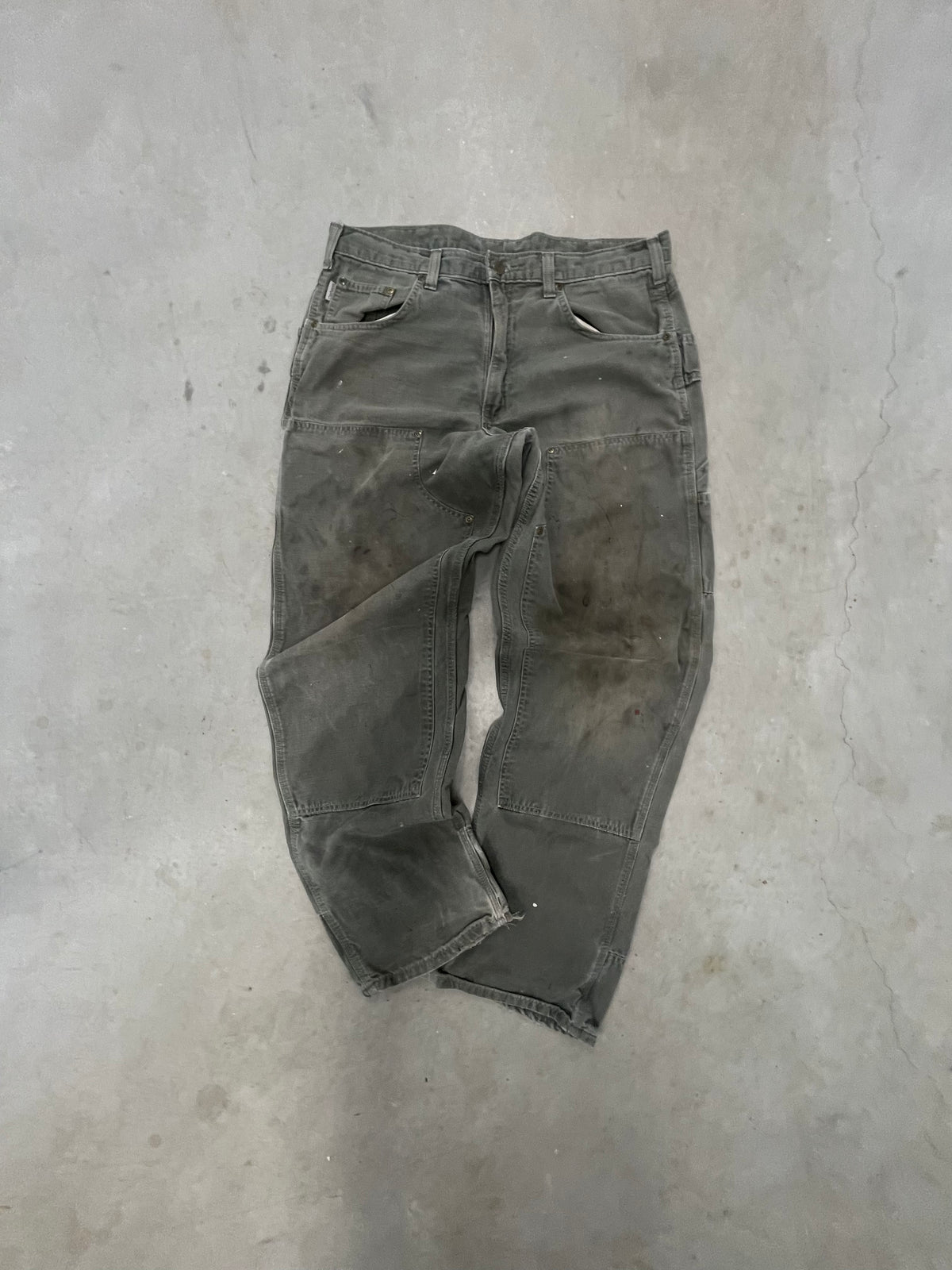 Distressed Carhartt Double Knee Pants | 36x34